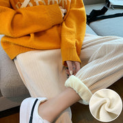 Warm Winter Plush Thick Pants  Style Sweatpants