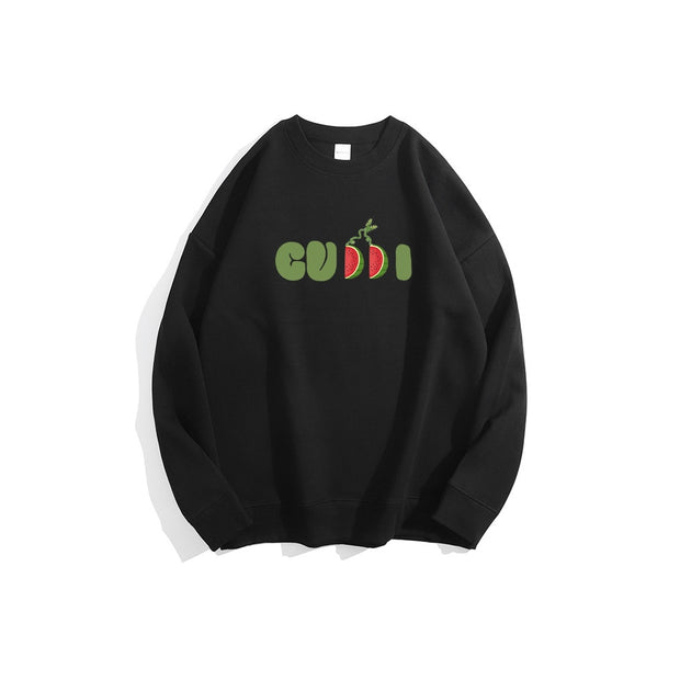 Fruit Cute Letter Print Hoodies Sweatshirt