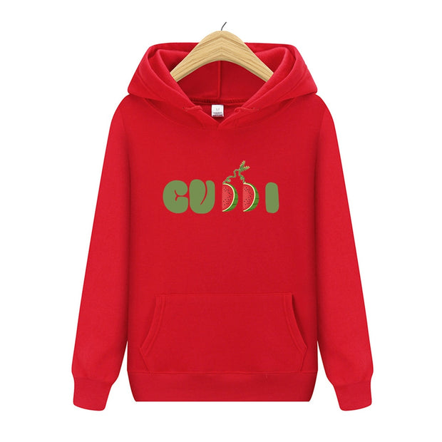 Fruit Cute Letter Print Hoodies Sweatshirt