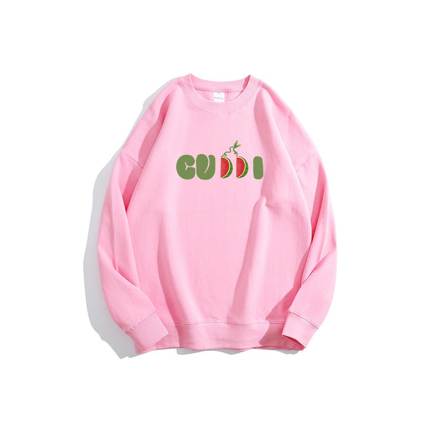 Fruit Cute Letter Print Hoodies Sweatshirt