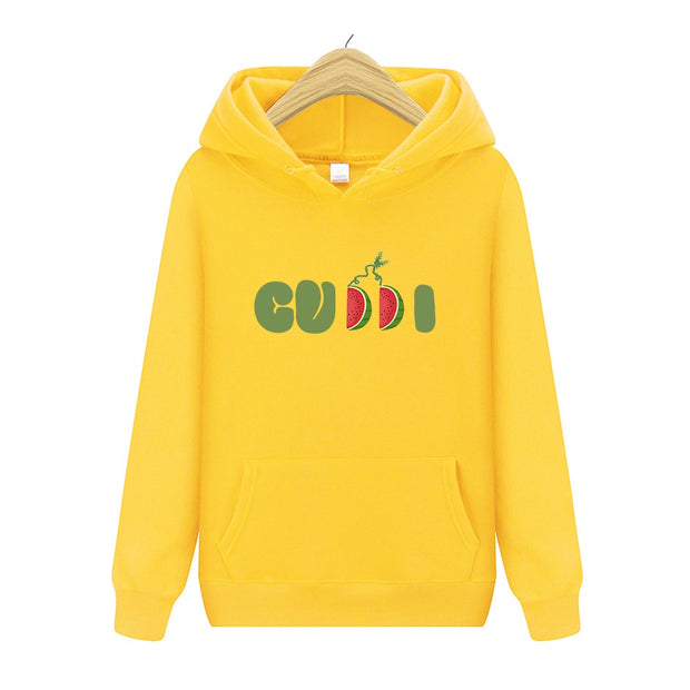 Fruit Cute Letter Print Hoodies Sweatshirt