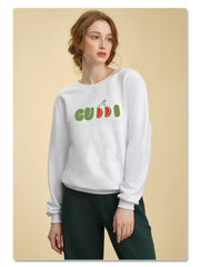 Fruit Cute Letter Print Hoodies Sweatshirt