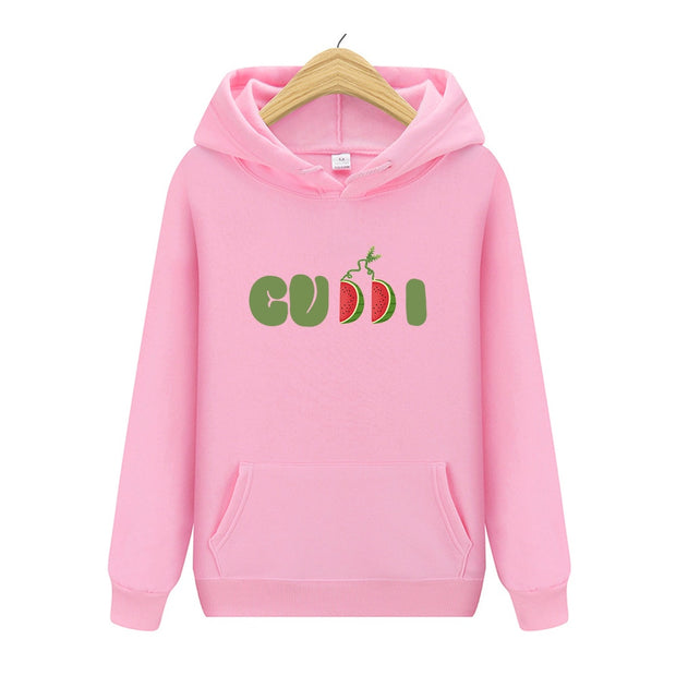 Fruit Cute Letter Print Hoodies Sweatshirt