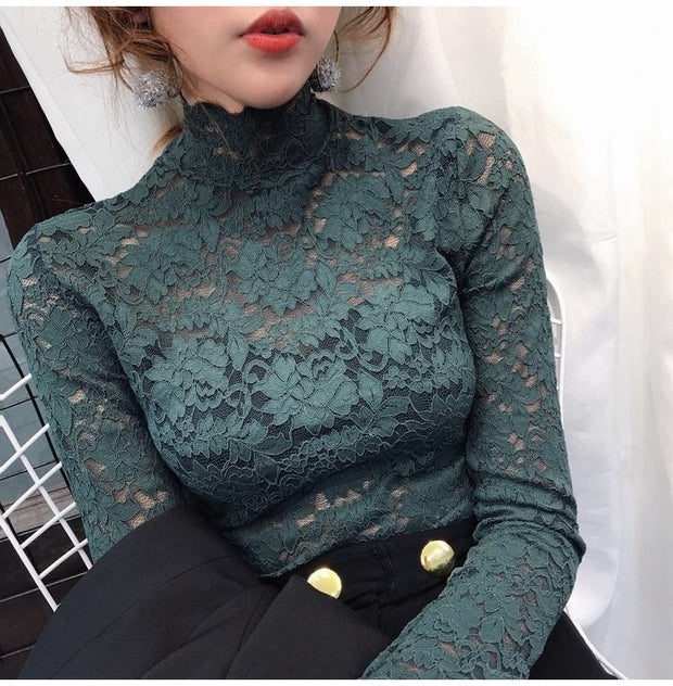 Hollow Out Embroidery Blouse