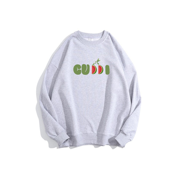 Fruit Cute Letter Print Hoodies Sweatshirt